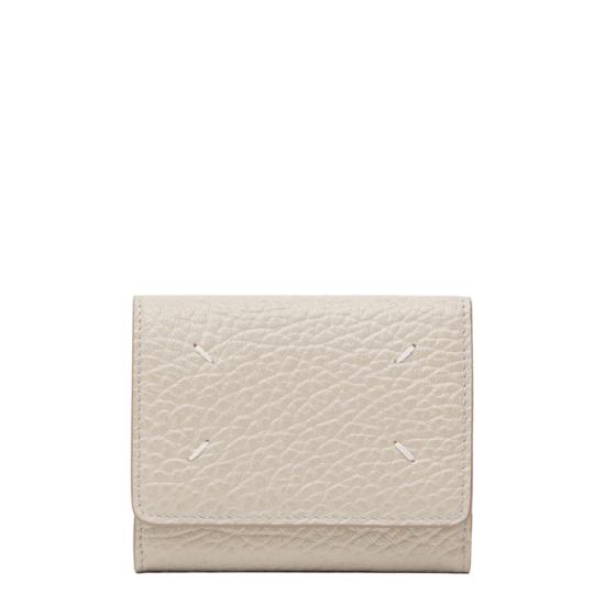 26SS 마르지엘라 지퍼 컴팩트 트라이폴드 지갑 SA3UI0010P4455T8039 Neutrals