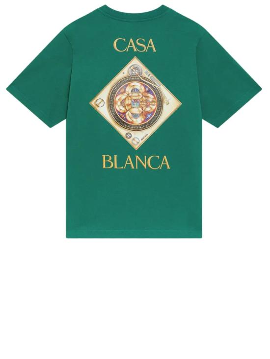 26SS 카사블랑카 반팔 티셔츠 MSS26JTS00103 Green - CASABLANCA