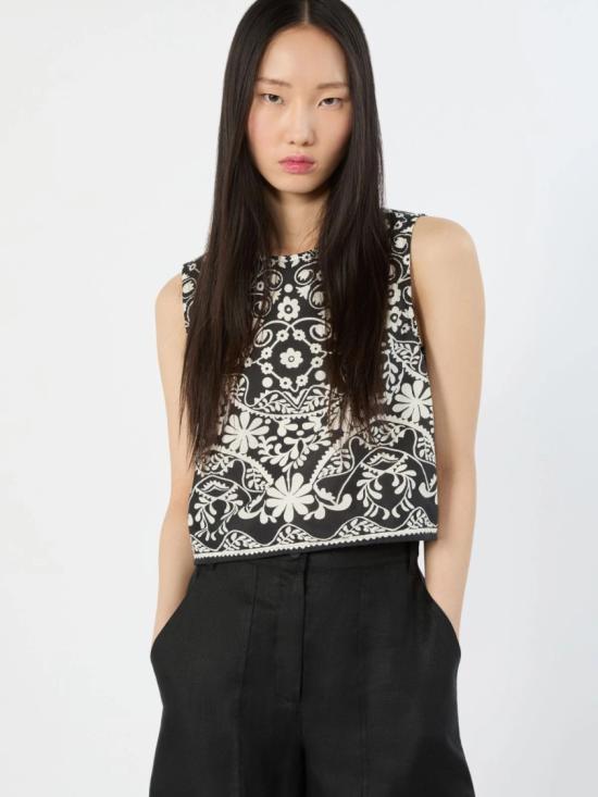26SS 막스마라 민소매 티셔츠 2615161013600001 Black - MAX MARA