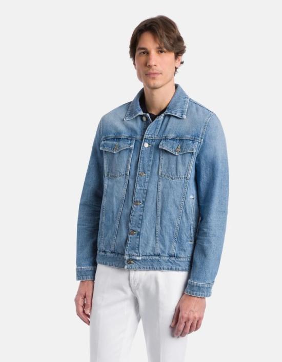 26SS 돈답 데님 자켓 JU016DF0283ULZ8800 Blue - DONDUP