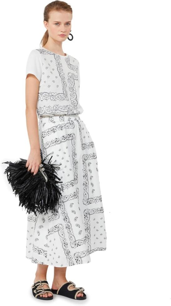 26SS 막스마라 롱 스커트 2615101082600001 White - MAX MARA