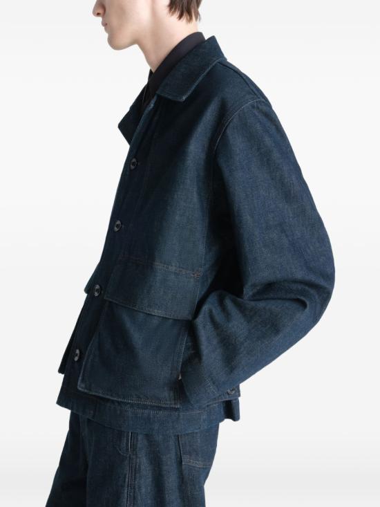 26SS 르메르 데님 자켓 OW1223 LD1056 760 HEAVY INDIGO ORGANIC DOM - LEMAIRE
