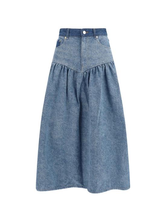 26SS 가니 데님 스커트 A1090247 567 Blue