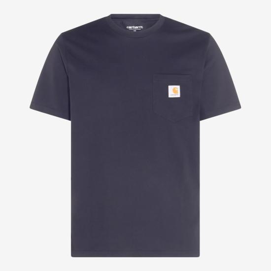 26FW 칼하트 WIP 숏슬리브 포켓 티셔츠 I030434 1CXX Dark navy