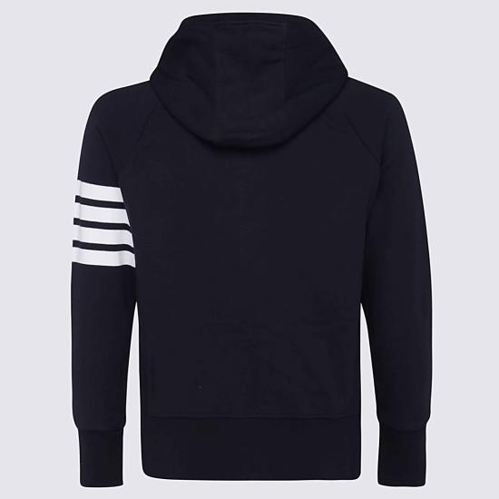26FW 톰브라운 클래식 루프백 4바 풀 지퍼 후디 MJT022H 00535461 Navy - THOM BROWNE