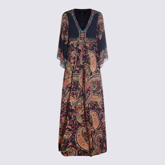26SS 에트로 롱 원피스 WRHA0180 99SP4J0X0883 NAVY MULTI