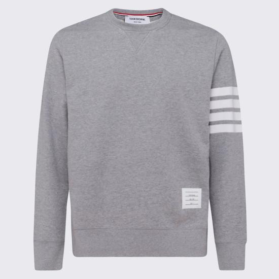 26FW 톰브라운 로고 패치 엔지니어드 4바 스웨트셔츠 MJT021H 00535068 Light grey