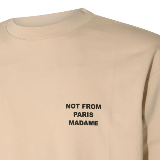 26FW 드롤드무슈 반팔 티셔츠 PERMTS203 CO002MT Mastic - DROLE DE MONSIEUR