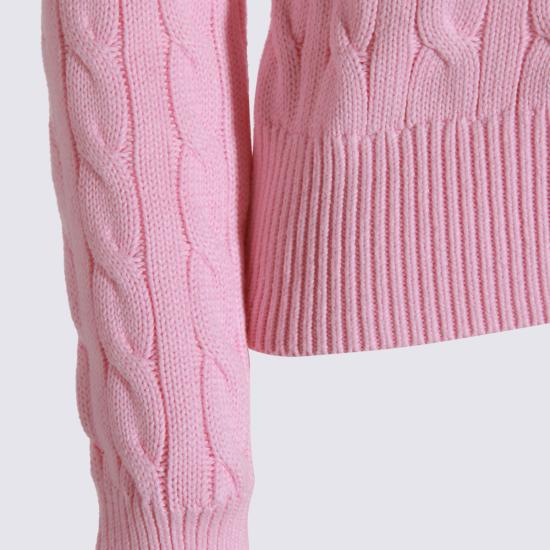 26FW 폴로 랄프로렌 폴로 자수 케이블 니트 가디건 211971868 010 CARMEL PINK - POLO RALPH LAUREN