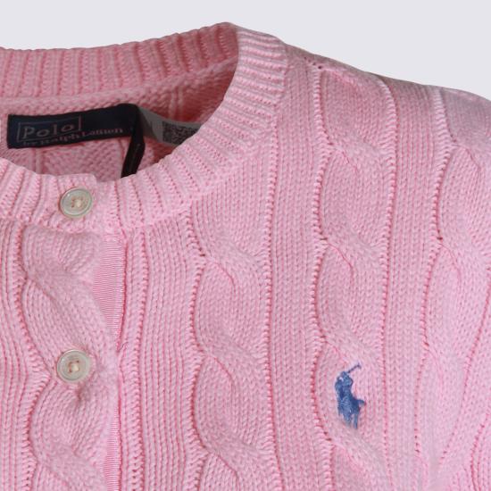 26FW 폴로 랄프로렌 폴로 자수 케이블 니트 가디건 211971868 010 CARMEL PINK - POLO RALPH LAUREN