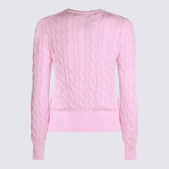 26FW 폴로 랄프로렌 폴로 자수 케이블 니트 가디건 211971868 010 CARMEL PINK - POLO RALPH LAUREN