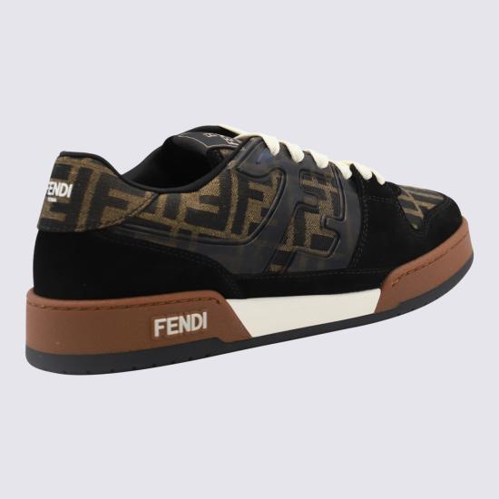 26FW 펜디 매치 스니커즈 7E1688 AQ6IF1PXA Black brown - FENDI