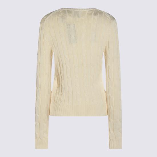 26FW 폴로 랄프로렌 포니 로고 피마코튼 케이블 니트 스웨터 211971869 015 CREAM - POLO RALPH LAUREN