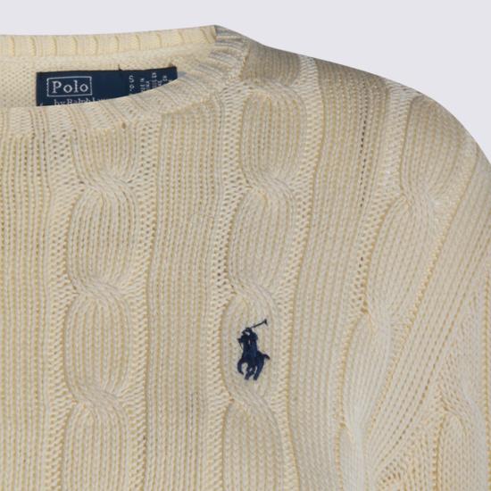 26FW 폴로 랄프로렌 포니 로고 피마코튼 케이블 니트 스웨터 211971869 015 CREAM - POLO RALPH LAUREN