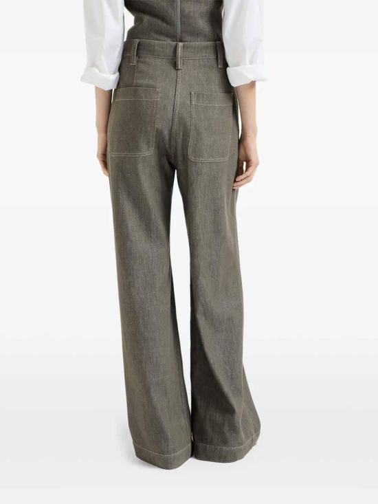 26SS 브루넬로 쿠치넬리 수트 팬츠 MB125P5759C004 Green - BRUNELLO CUCINELLI