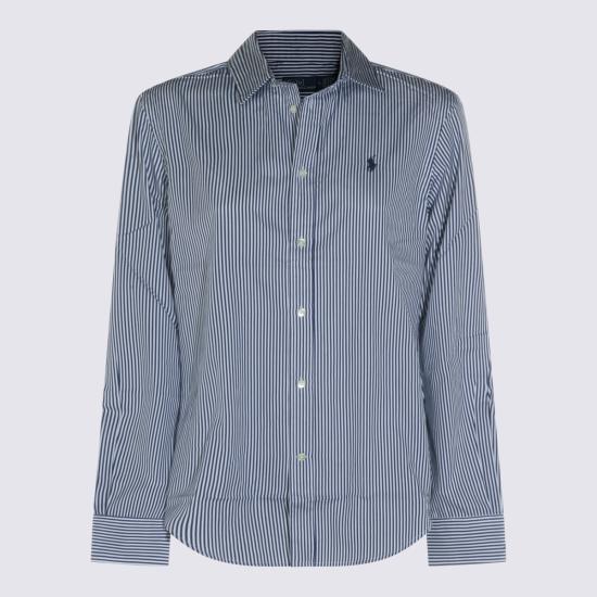 26FW 폴로 랄프로렌 스트라이트 셔츠 211891379 001 WHITE FALL ROYAL - POLO RALPH LAUREN
