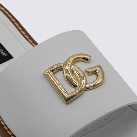 26FW [키즈] 돌체앤가바나 플립플랍 D11340 A122380001 Bianco - DOLCE & GABBANA