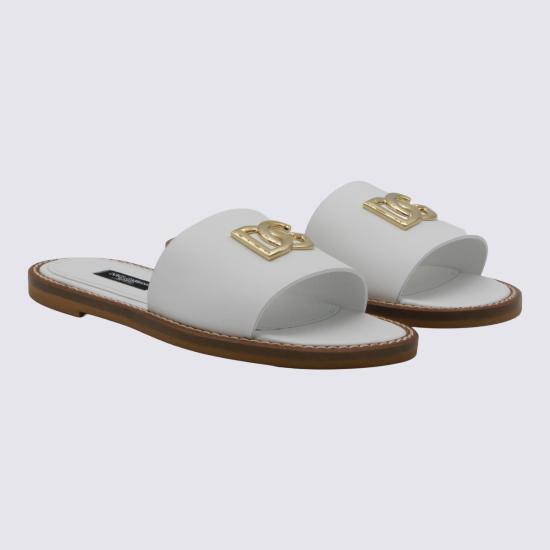 26FW [키즈] 돌체앤가바나 플립플랍 D11340 A122380001 Bianco - DOLCE & GABBANA