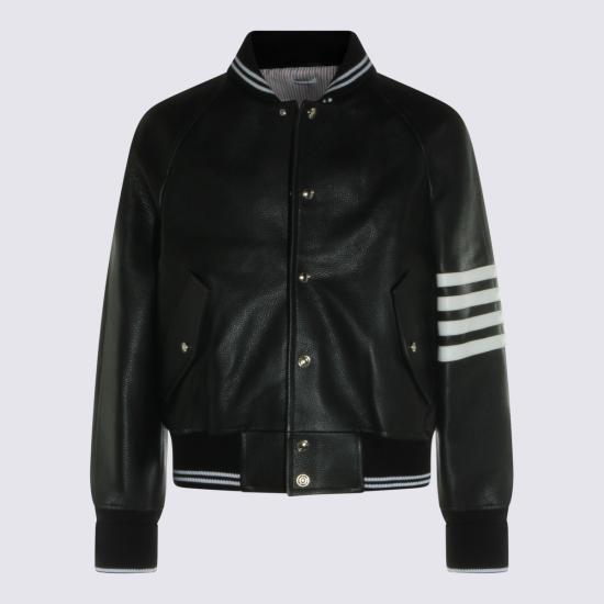 26FW 톰브라운 가죽 자켓 MJO262Y L0149001 Black