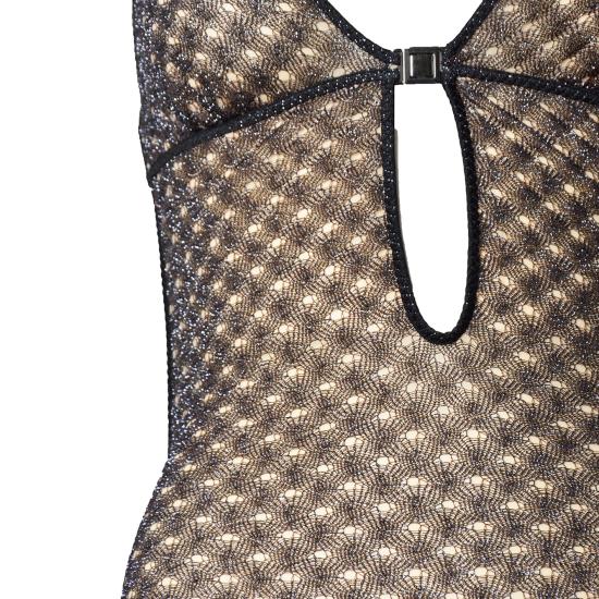 26SS 미소니 원피스 수영복 MS26SP0LBR014D S80EF Marrone scuro - MISSONI