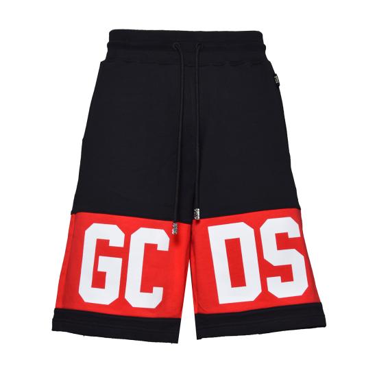 26SS 지씨디에스 숏팬츠 Z0MLQL228F004 999 Nero rosso
