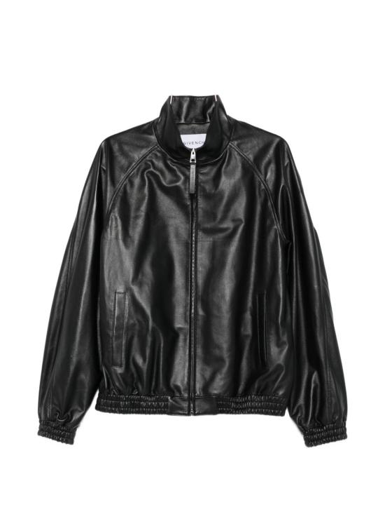 26FW 지방시 가죽 자켓 BM01J36003 001 Black