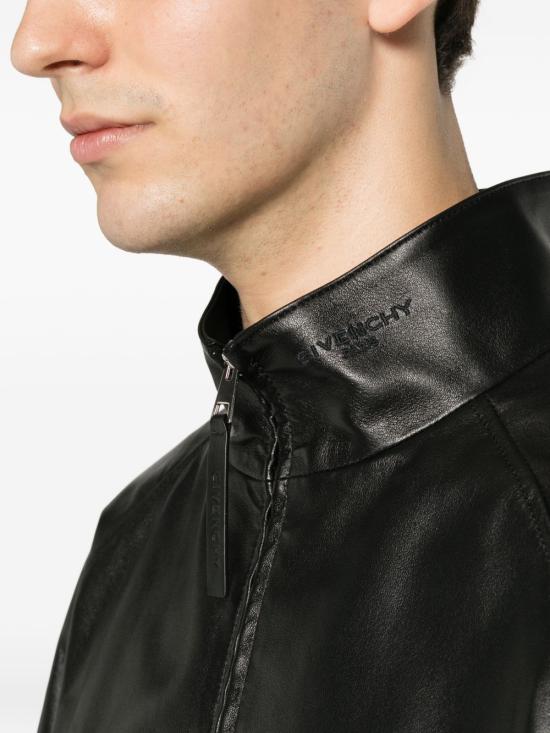 26FW 지방시 가죽 자켓 BM01J36003 001 Black - GIVENCHY