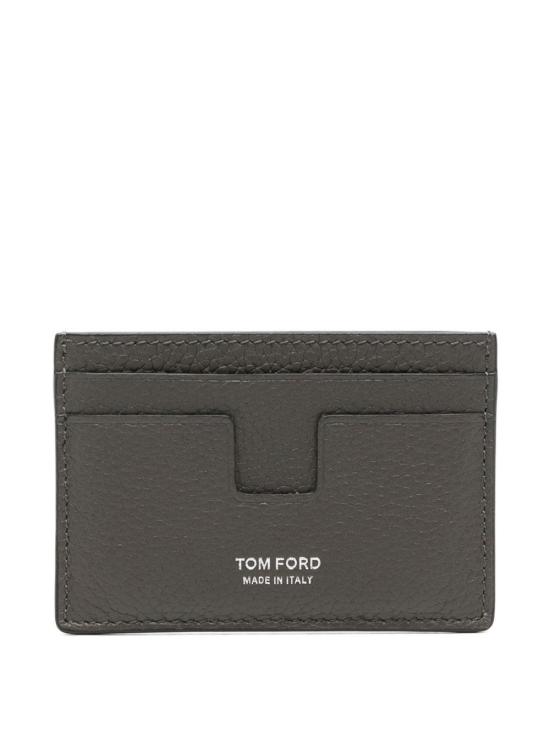 26FW 톰포드 그레인 레더 카드 홀더 Y0232 LCL158STBG Smoke gray