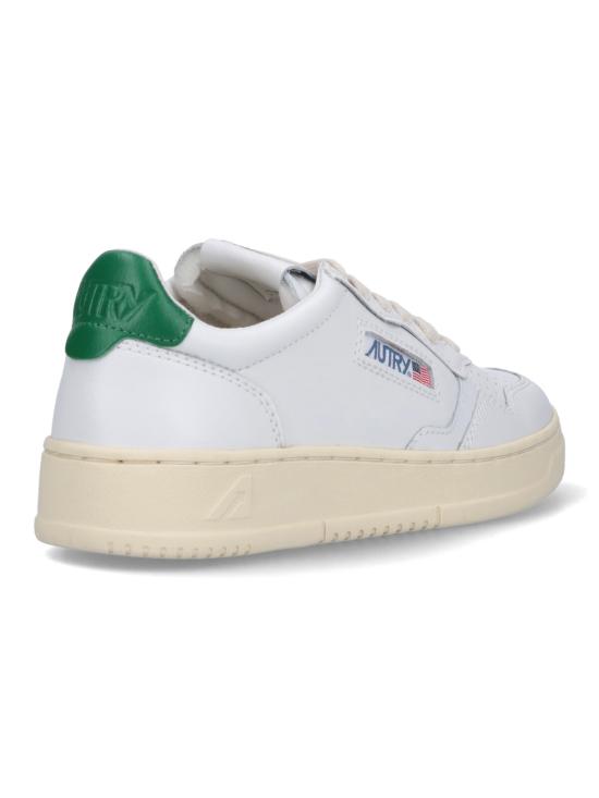 26FW 오트리 메달리스트 로우 레더 스니커즈 AULW LL20 White - AUTRY