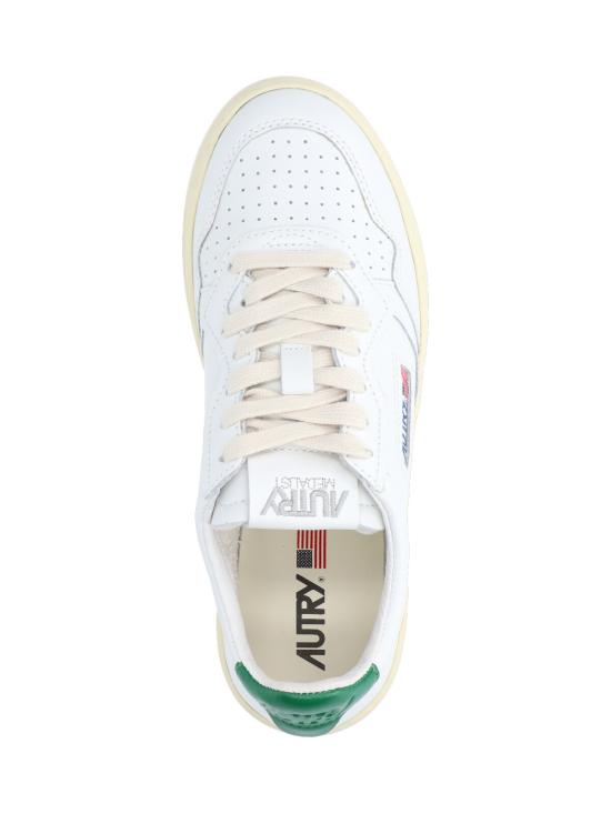 26FW 오트리 메달리스트 로우 레더 스니커즈 AULW LL20 White - AUTRY