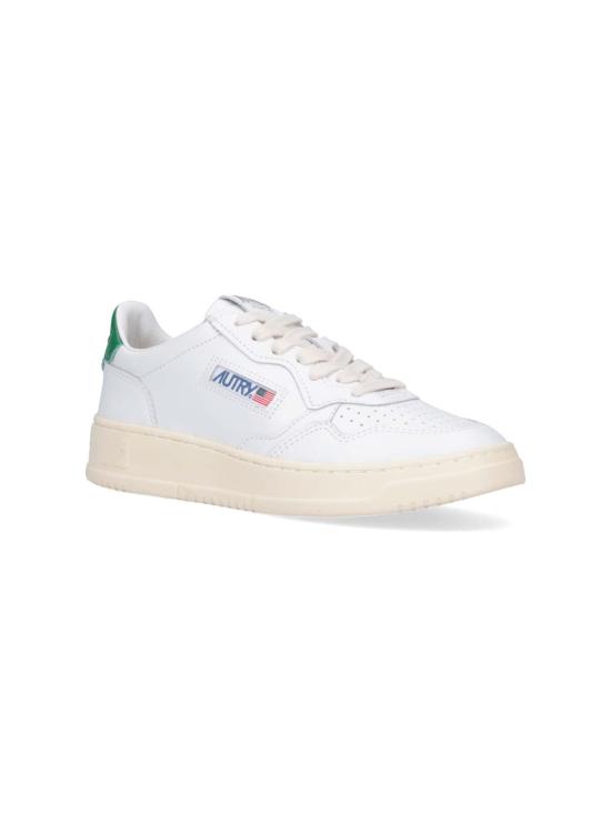 26FW 오트리 메달리스트 로우 레더 스니커즈 AULW LL20 White - AUTRY