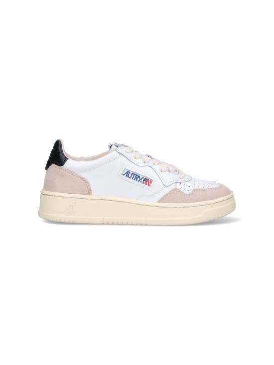 26FW 오트리 메달리스트 로우 레더 스니커즈 AULW LS21 White