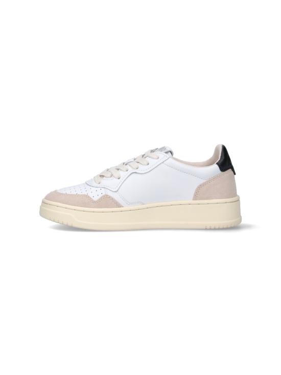 26FW 오트리 메달리스트 로우 레더 스니커즈 AULW LS21 White - AUTRY