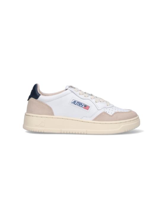 26FW 오트리 메달리스트 로우 레더 스니커즈 AULW LS28 White