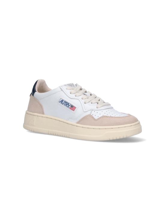 26FW 오트리 메달리스트 로우 레더 스니커즈 AULW LS28 White - AUTRY