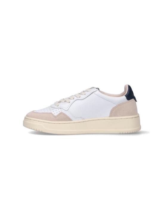 26FW 오트리 메달리스트 로우 레더 스니커즈 AULW LS28 White - AUTRY