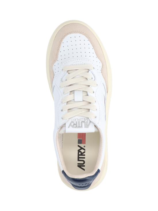 26FW 오트리 메달리스트 로우 레더 스니커즈 AULW LS28 White - AUTRY