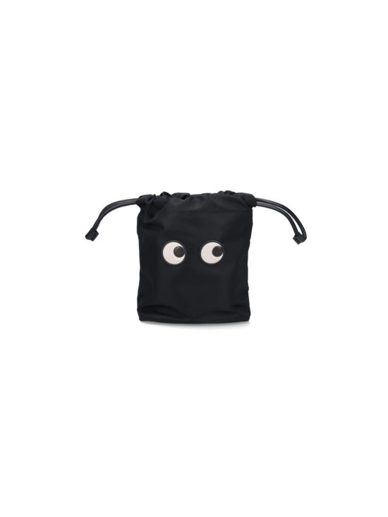 26FW 안야힌드마치 아이즈 드로스트링 백 193566 BLACK Black