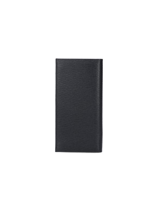 26FW 살바토레 페라가모 간치니 폴디드 장지갑 686018 007 Black - SALVATORE FERRAGAMO