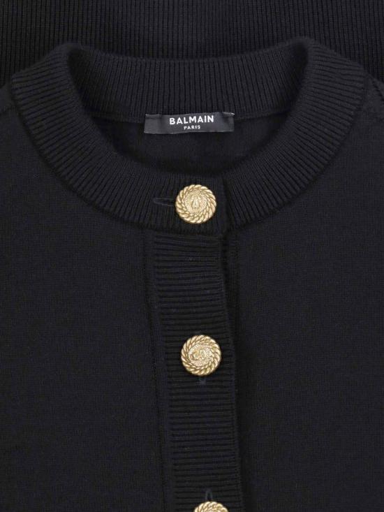 26FW 발망 가디건 HF1KN085KJ99 0PA Black - BALMAIN