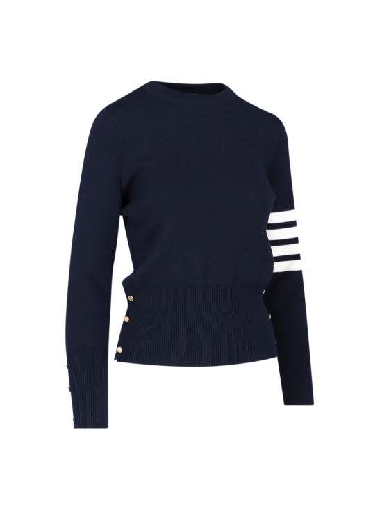 26FW 톰브라운 울 밀라노 스티치 클래식 4바 풀오버 니트 FKA239A 00014 415 Blue - THOM BROWNE