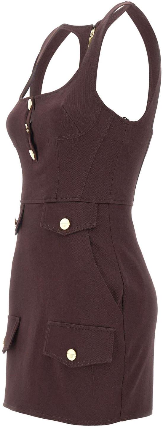 26SS 엘리자베타프랜치 숏 원피스 AB96962E2644 BROWN - ELISABETTA FRANCHI