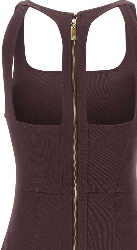 26SS 엘리자베타프랜치 숏 원피스 AB96962E2644 BROWN - ELISABETTA FRANCHI
