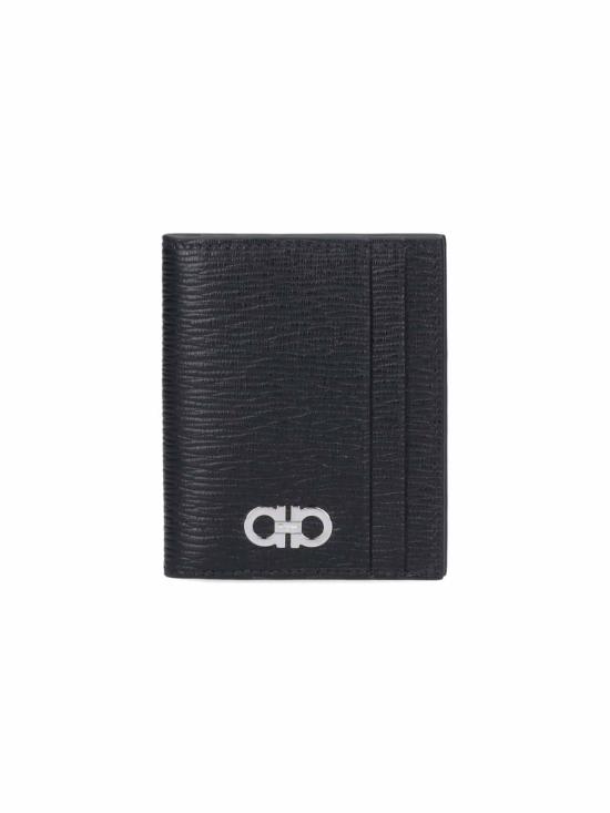 26FW 살바토레 페라가모 간치니 카드지갑 740946 001 Black
