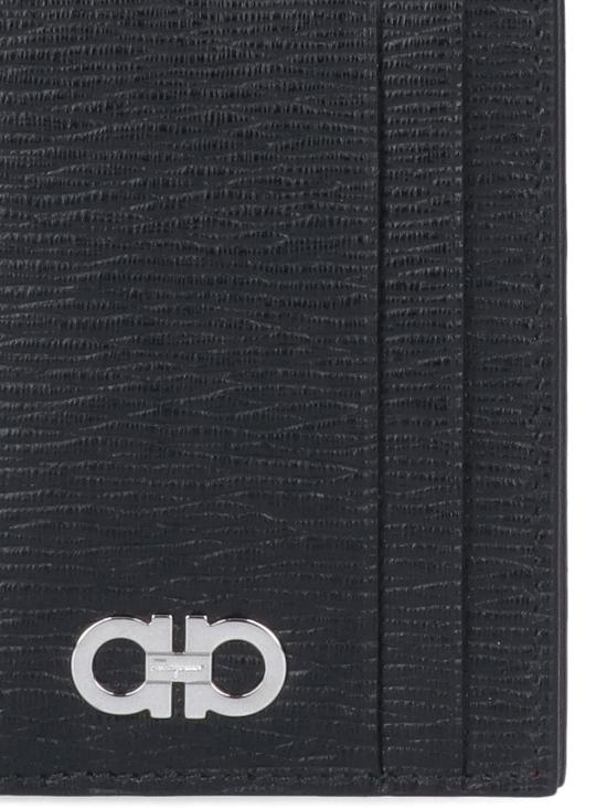 26FW 살바토레 페라가모 간치니 카드지갑 740946 001 Black - SALVATORE FERRAGAMO