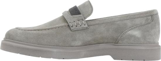 26FW 브루넬로 쿠치넬리 모닐레 디테일 스웨이드 페니 로퍼 MZSFG2370C8850SAFARI DIVERS - BRUNELLO CUCINELLI