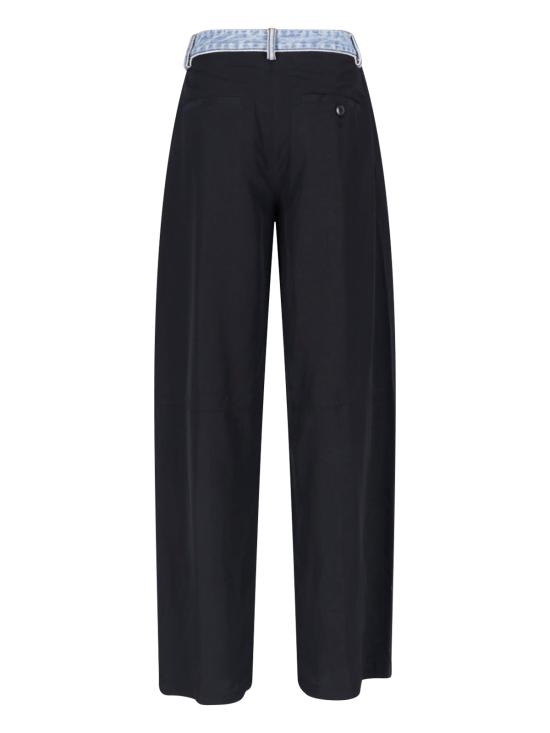 26FW 알렉산더 왕 스트레이트 팬츠 1WC3264044 001 Black - ALEXANDER WANG