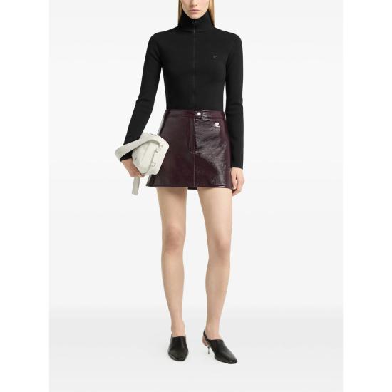 26FW 쿠레쥬 숏 스커트 223CJU001VY 0014 4090 RED - COURREGES