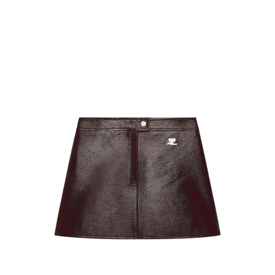 26FW 쿠레쥬 숏 스커트 223CJU001VY 0014 4090 RED