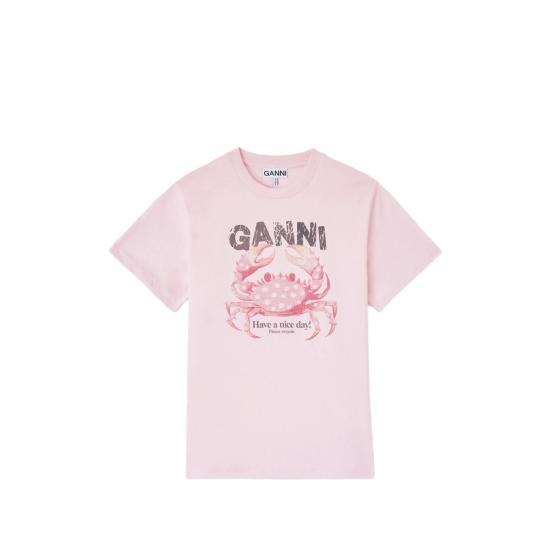 26FW 가니 반팔 티셔츠 A1050197 868 PINK